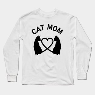 Cat Mom cat lover gift Long Sleeve T-Shirt